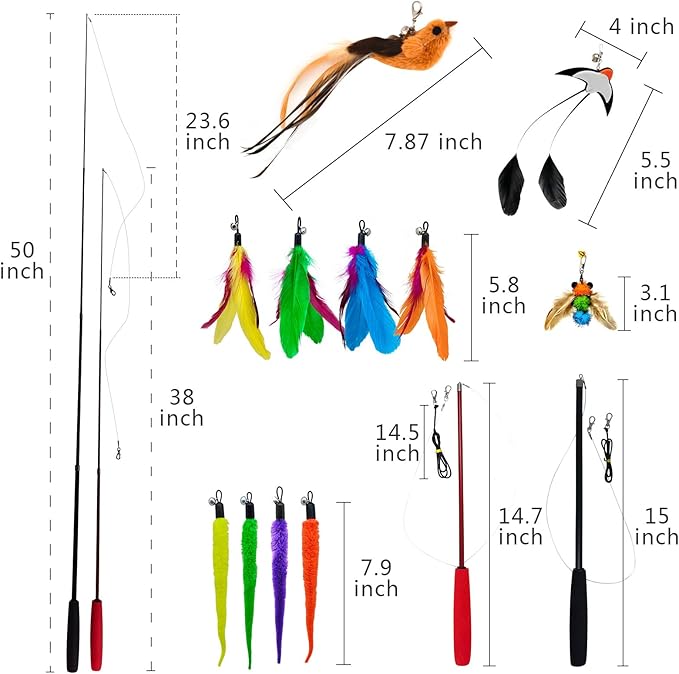 Set de Varitas Interactivas para Gatos miwoowim miniatura 3
