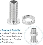 PATIKIL M12x30mm Hex Bolts and Nuts Kit, 10 Set Fine Thread Hollow Screws Assortment Hexagon Head Screw Through Hole Bolt Chandelier Fasteners