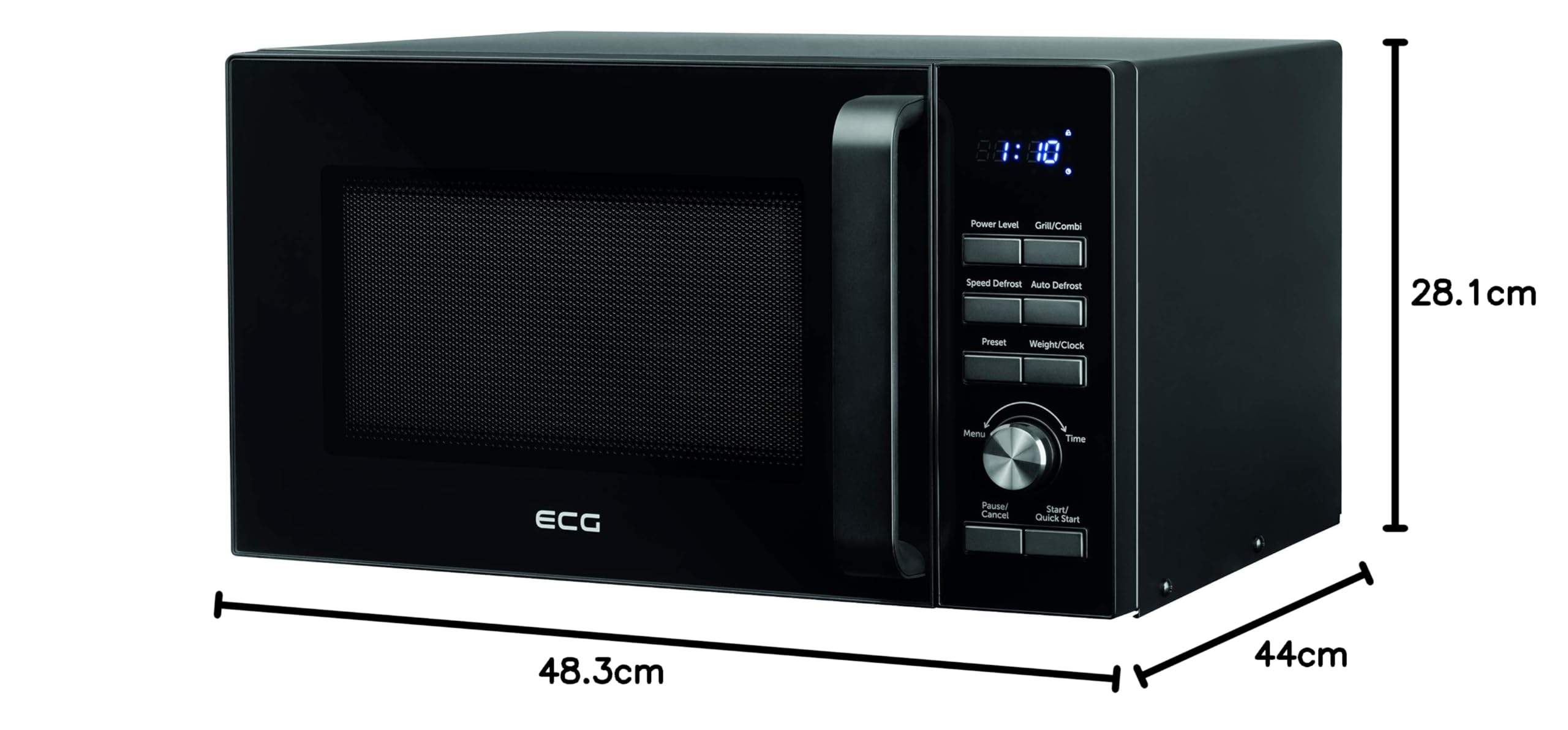 Mikrobangų krosnelÄ— ECG MTD 2590 GBS, Schwarz