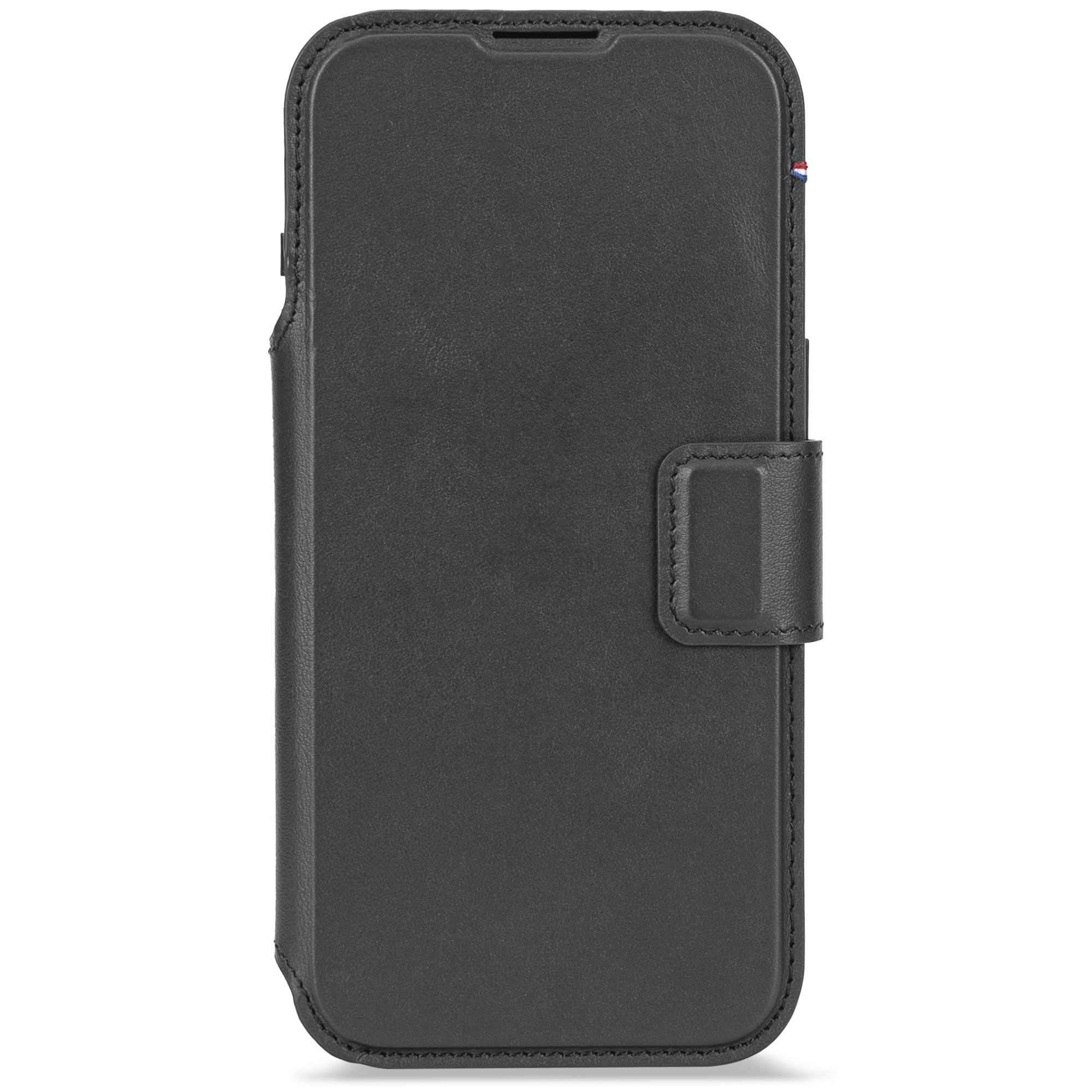 DECODED 2 w 1, skórzane etui do iPhone'a 17 Air z odpinanym portfelem, wysokiej jakości skóra ECCO, kompatybilne z Magsafe, ochrona przed upadkiem, odporne na zarysowania, metalowe guziki, czarne