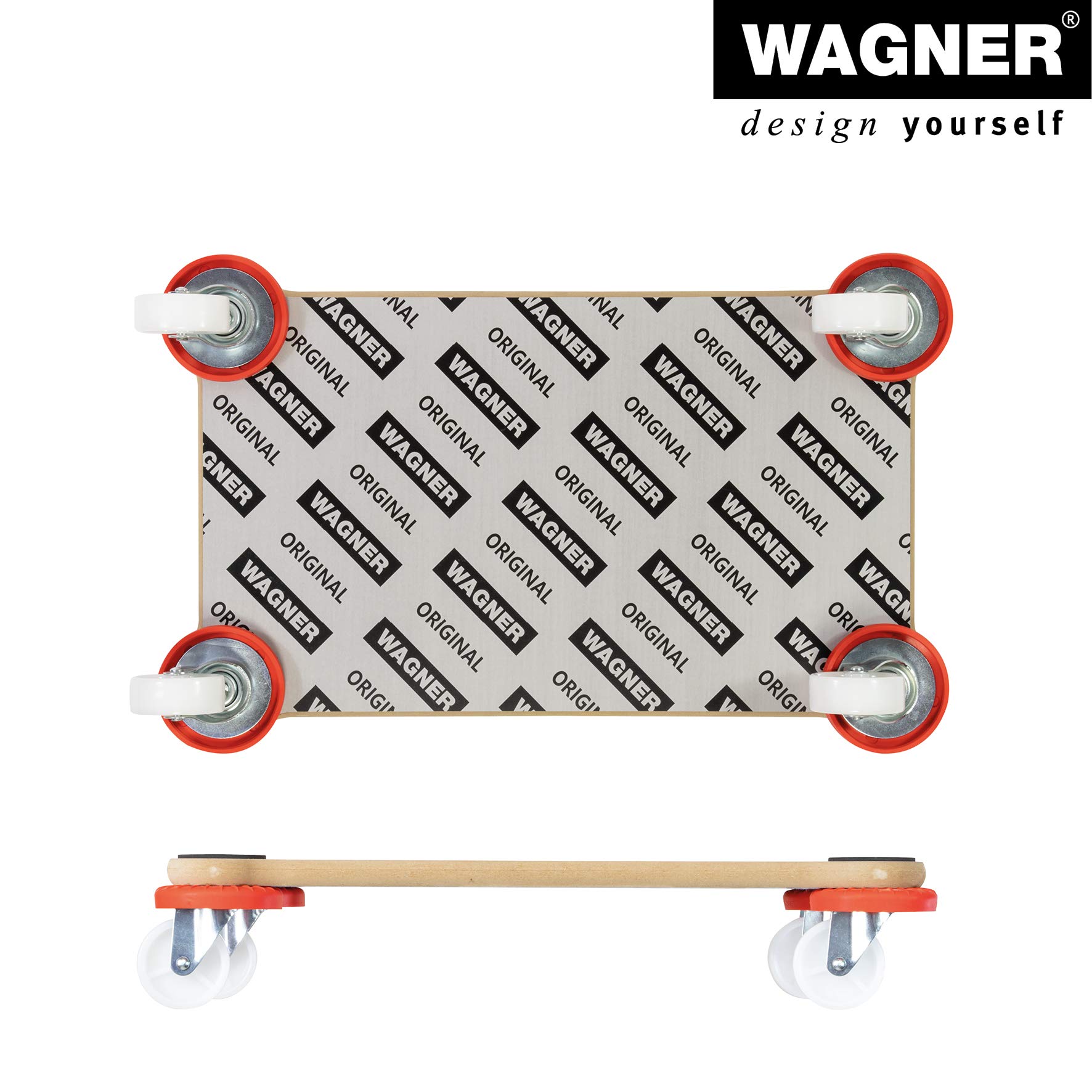 Wagner Plataforma de Carga MM 1363-52 x 32 cm, Antideslizante, Revestimiento Especial, 200 kg de Carga Máxima, Fácil de Limpiar, Protege la Pared y es Robusto - 20136301