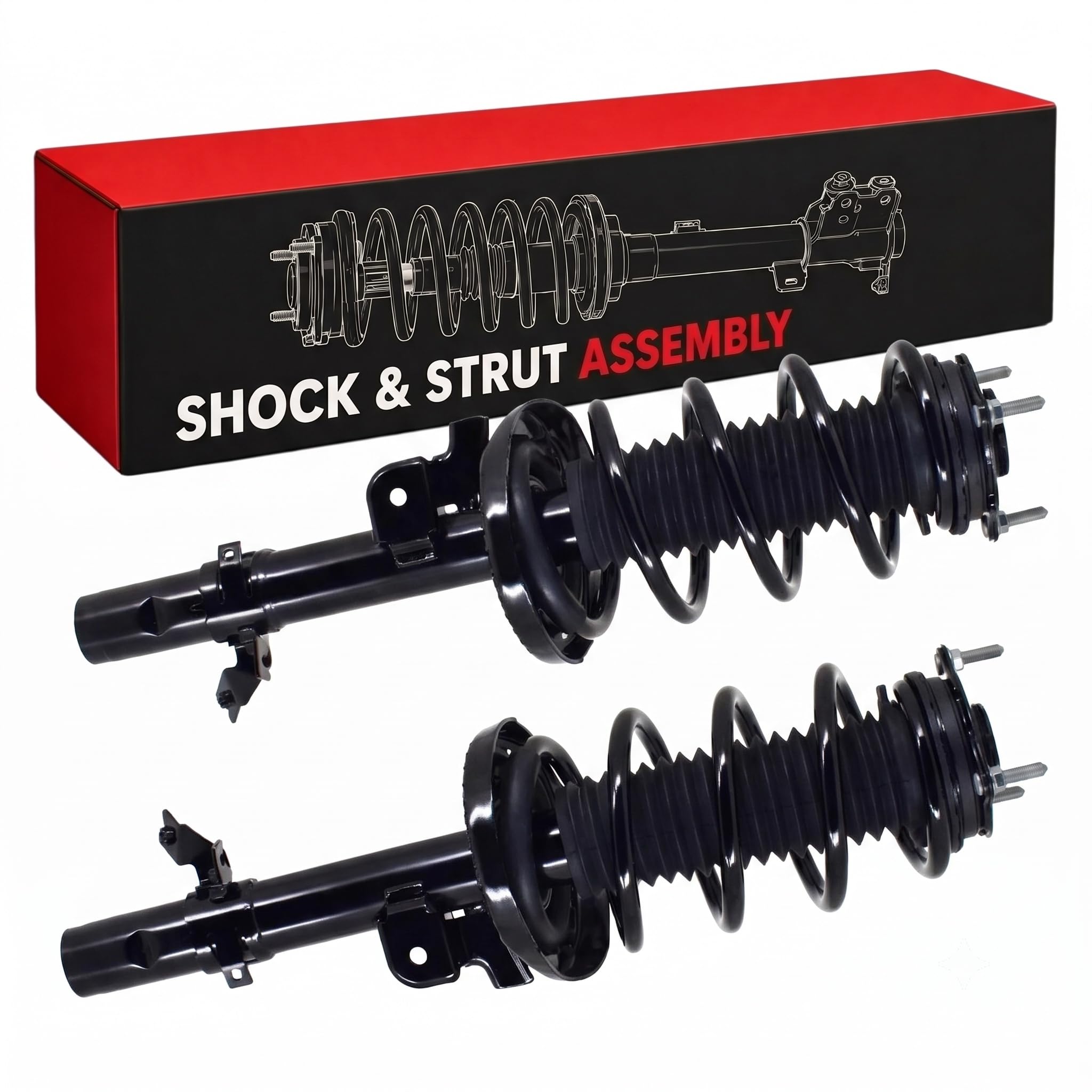 Front Complete Strut Assembly Set for Honda Passport | for Honda Passport 2019-2022 3.5L V6 DriveTypeName: FWD