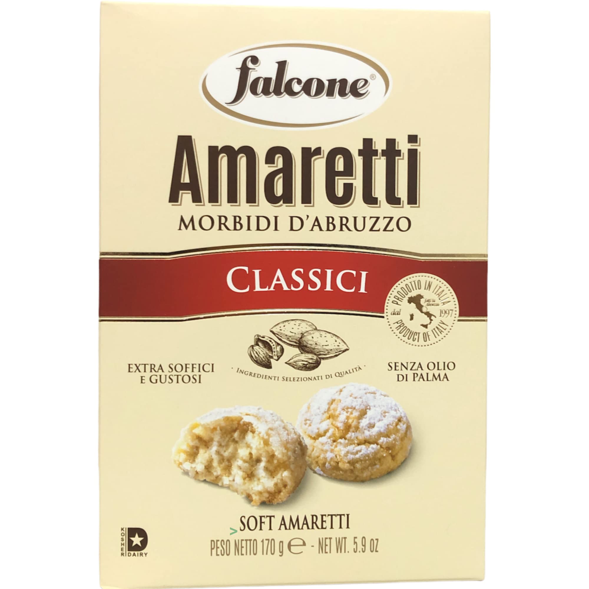 usy Bundle für Falcone Amaretti Morbidi d´Abruzzo "Weiche Amaretti" 6er Pack (6x170g Packung) + usy Block