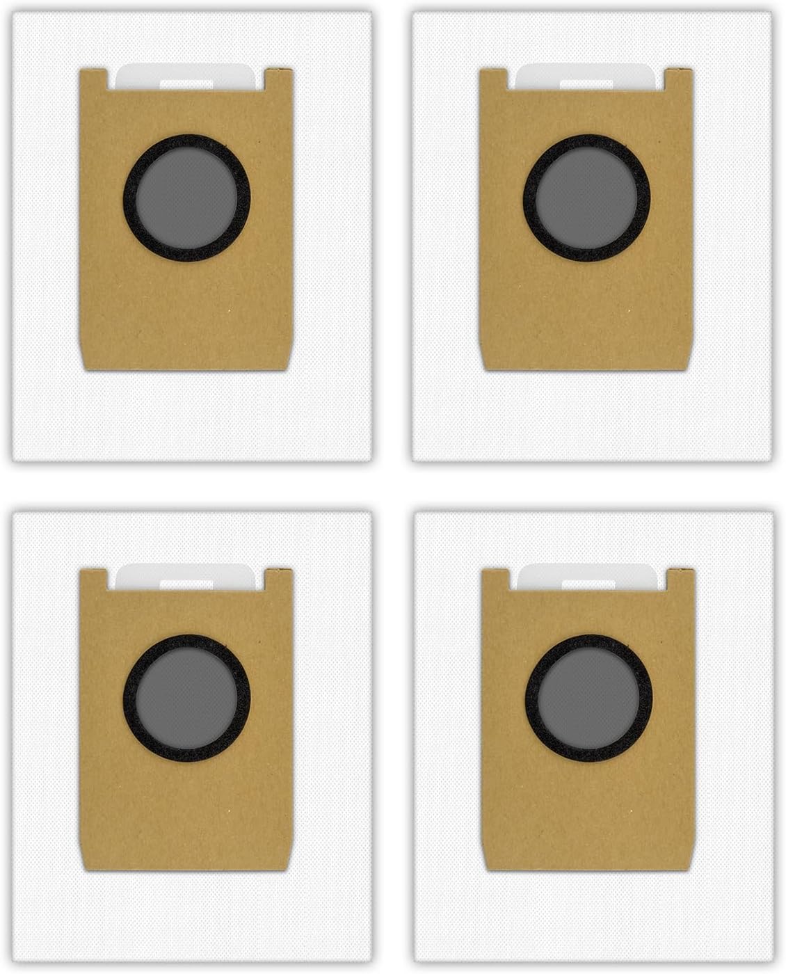 (4 Pack) E20 Replacement Dust Bags Compatible With Eufy 3-in-1 E20 Robotic Vacuum Cleaner, Vacuum Replacement Dust Bags, Canister Bags, Vacuum Bags, Accessories Kit