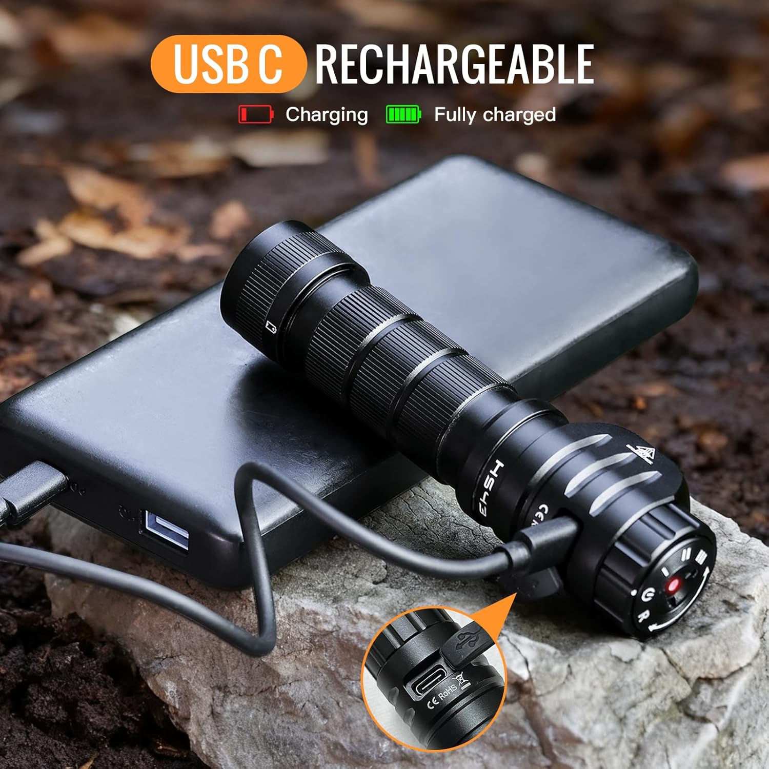 Sofirn HS43 Headlamp with Red Light, 3200 Lumen Rechargeable LED Headlamp Waterproof With Magnetic Base for Adults, Perfect for Camping, Hiking, Hunting, Long Battery Life, Adjustable Rotary Switch - Image 4