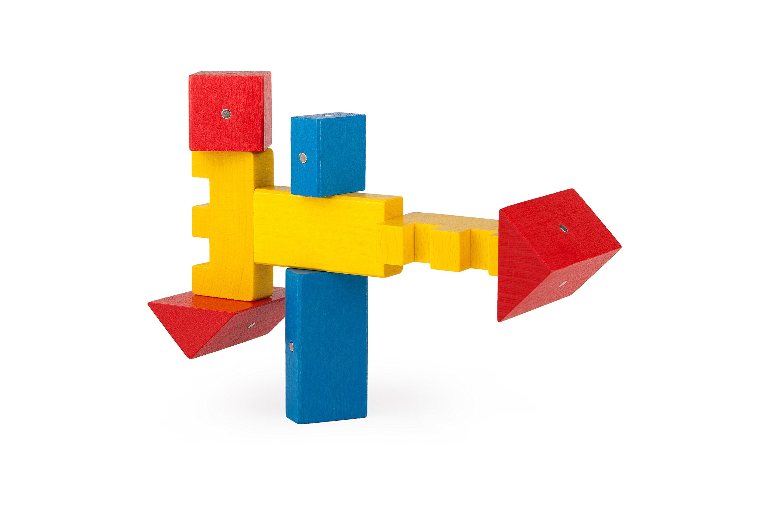 K4030 C Blocchi magnetici in Legno, Multicolore