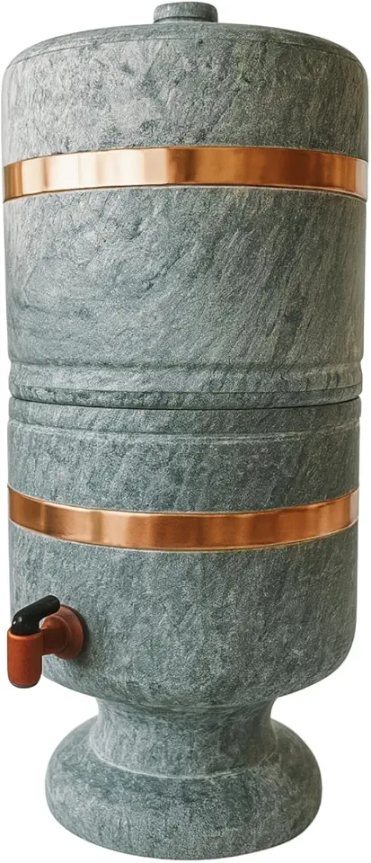 Filtro Água Rústico Pedra Sabão 6 Lts Artesanato Ouro Preto (Natural)