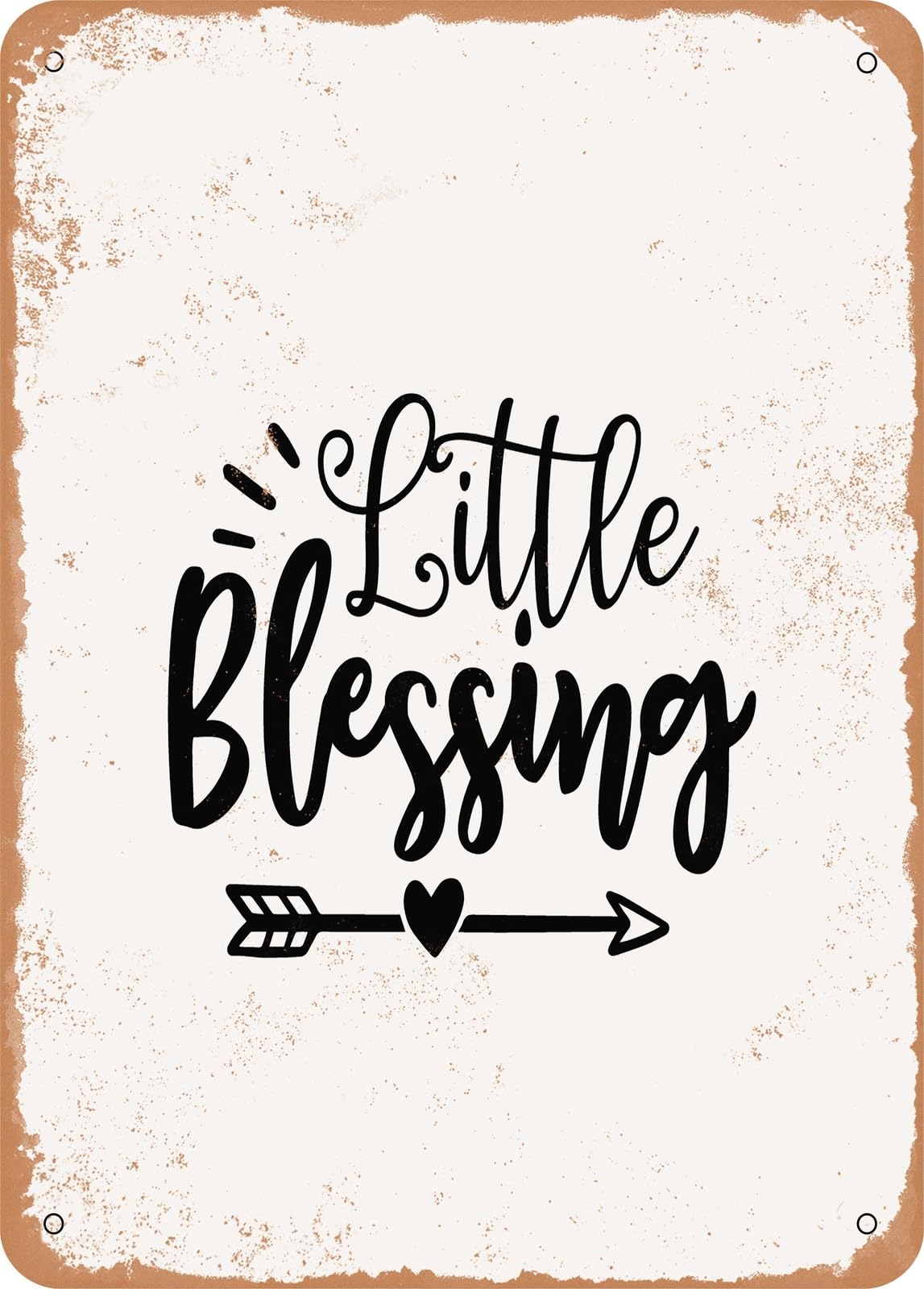 Metal Sign - Little Blessing - Vintage Look home decor