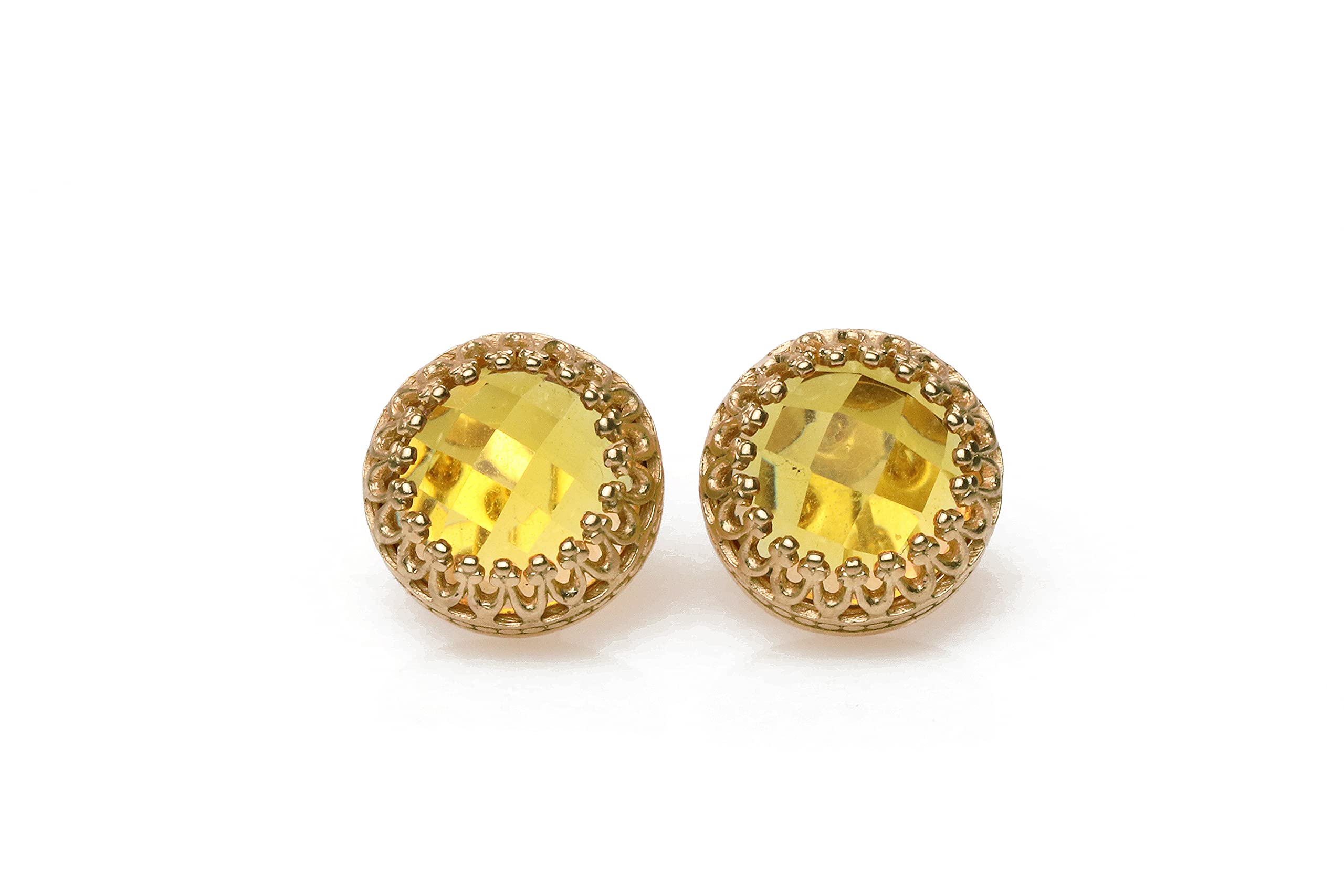 Boucles d'oreilles citrine Anémone pour sublimer vos tenues de soirée