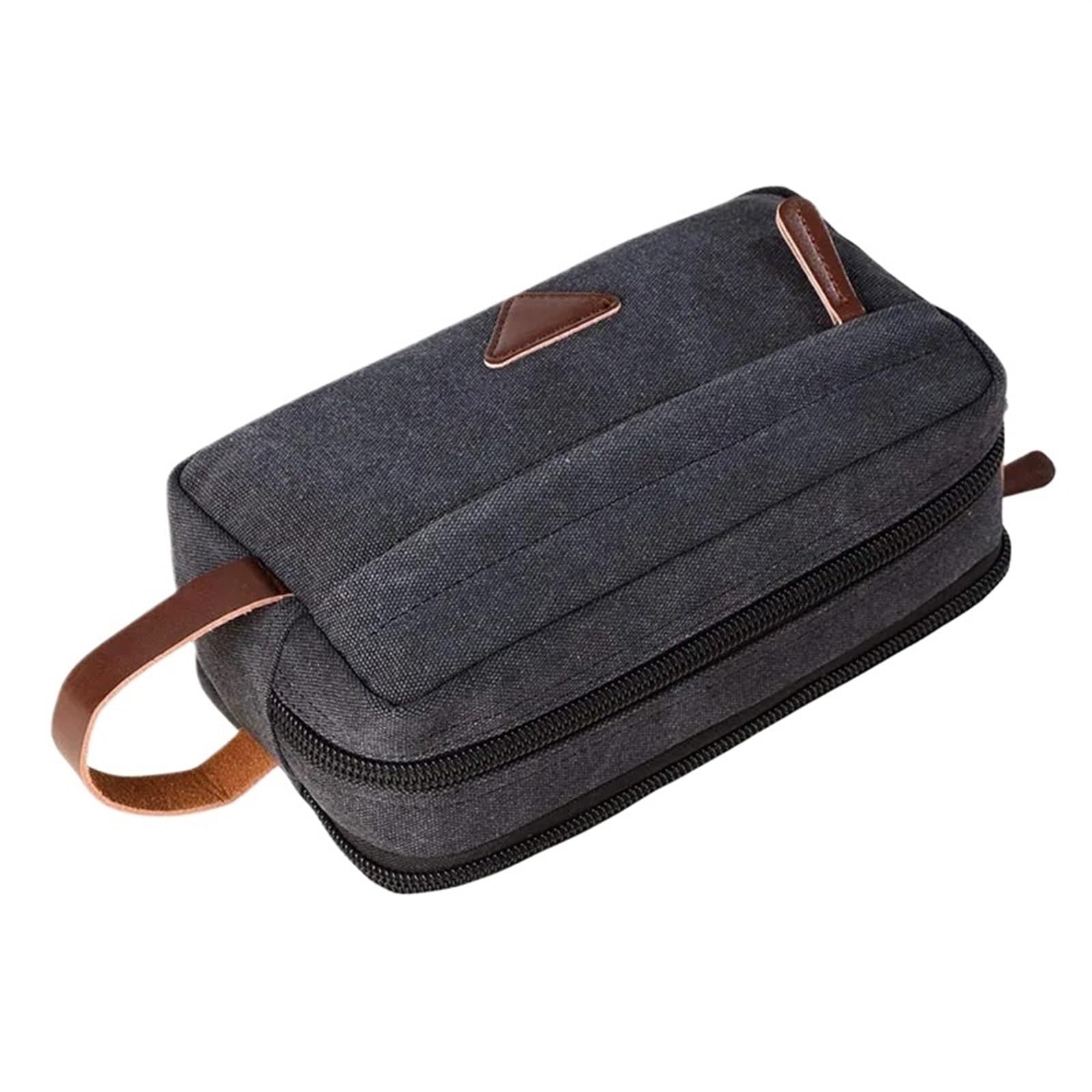 Beauty Case da Appendere Impermeabile Borsa da Uomo con Pochette, Kit da toeletta, Organizer for Cosmetici, Borsa da Viaggio in Tela, Beauty Case da Donna(Grey)