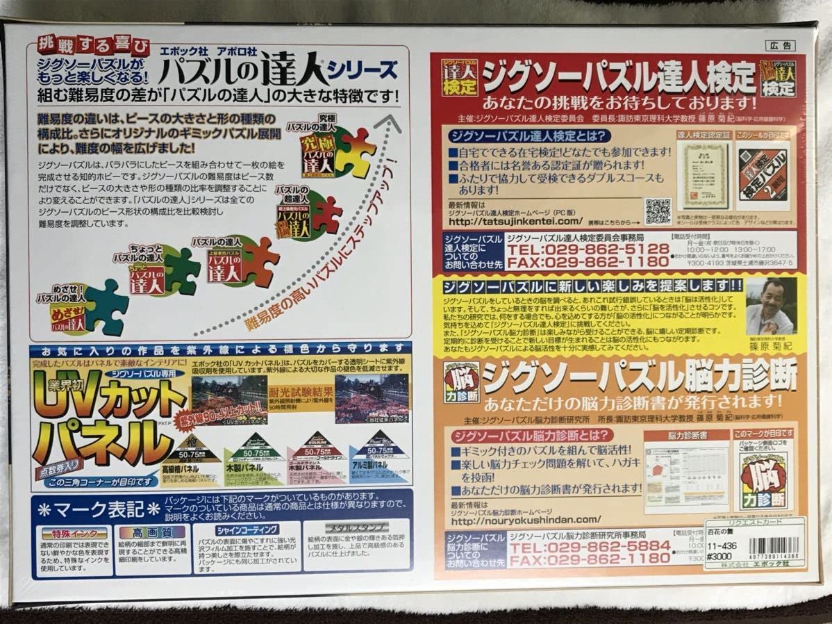 Amazon | HARUYOMORITA 森田春代 1000ピース ジグソーパズル 百花の舞