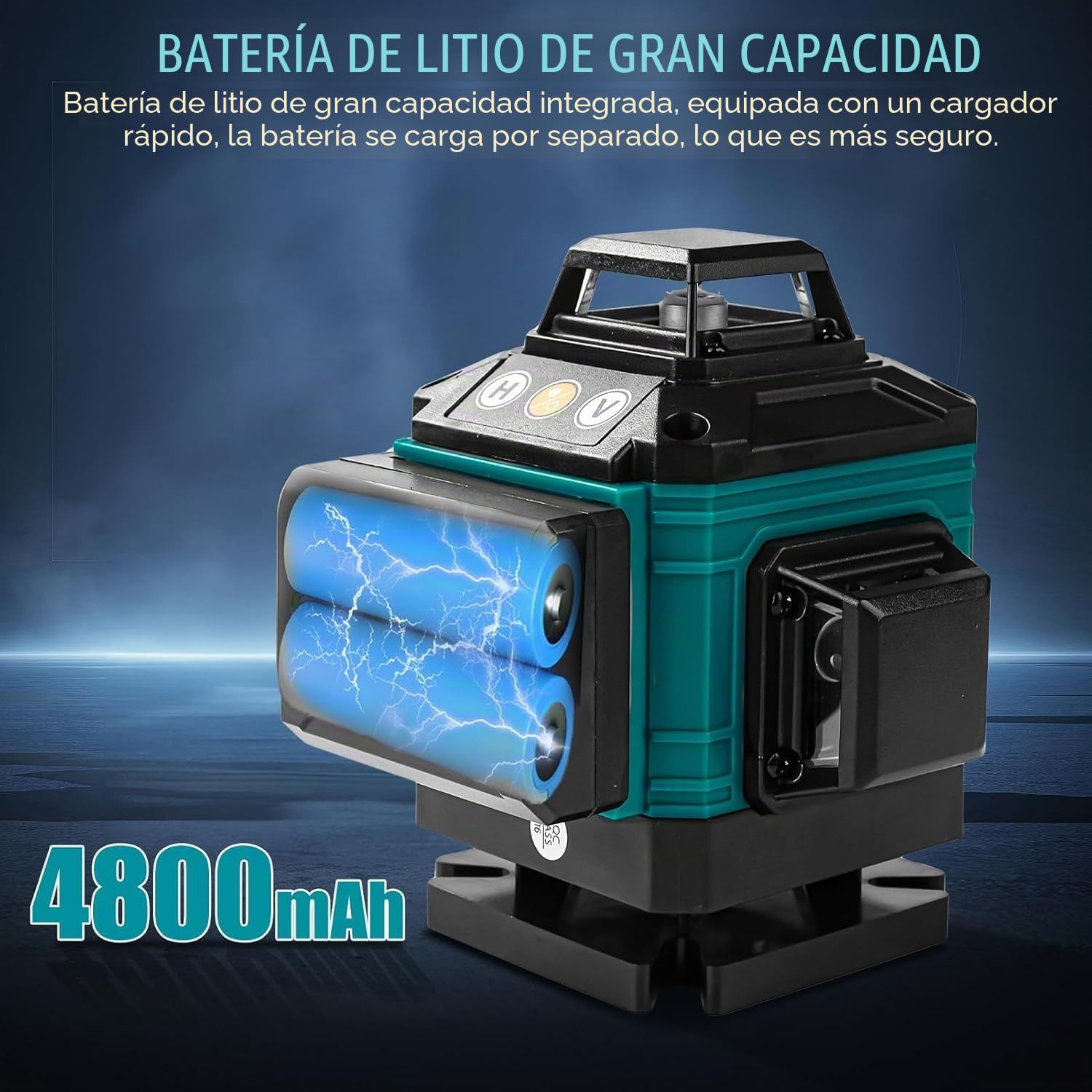 Nivel Laser Autonivelante, 4 x 360° 16 Líneas Nivel Láser Verde Láser De Líneas Cruzadas, Horizontal E Vertical Laser Level Con Trípode, Base Magnética, Soporte Giratorio, Control Remoto