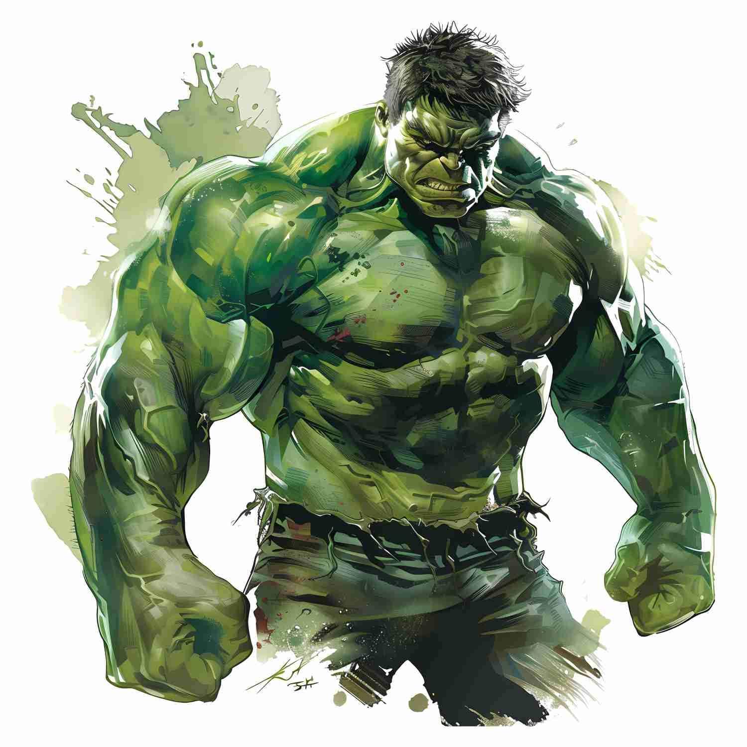 Hulk Look Vinyl Wall Sticker for Kids | 50x60 cm Cartoon Green Superhero Wall Art for Bedroom, Play Area, Nursery & Living Room | Peel & Stick Home Decoration | Pack of 1-image-10