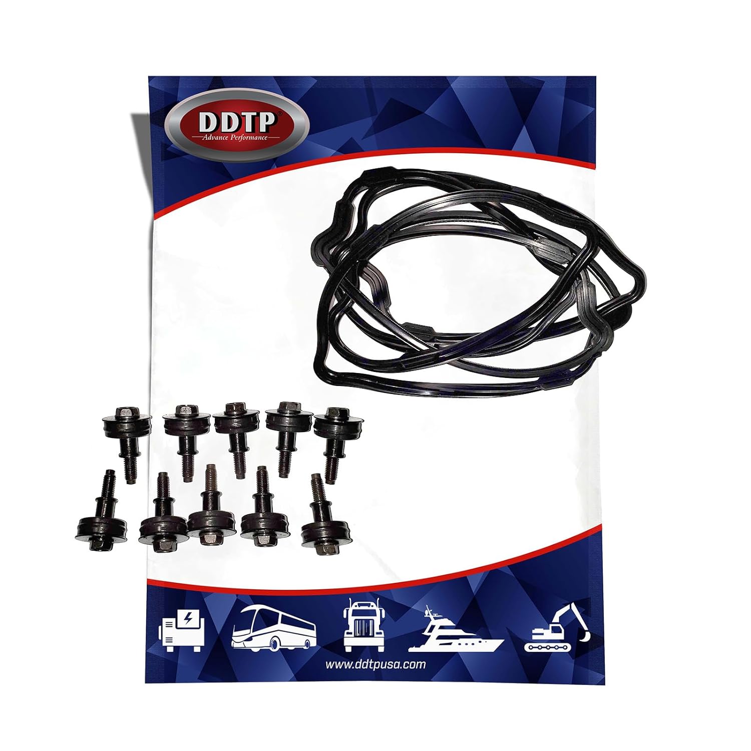 Oil Pan Isolator 10 with Gasket Detroit Diesel Engine 14L (23522279,23522281)