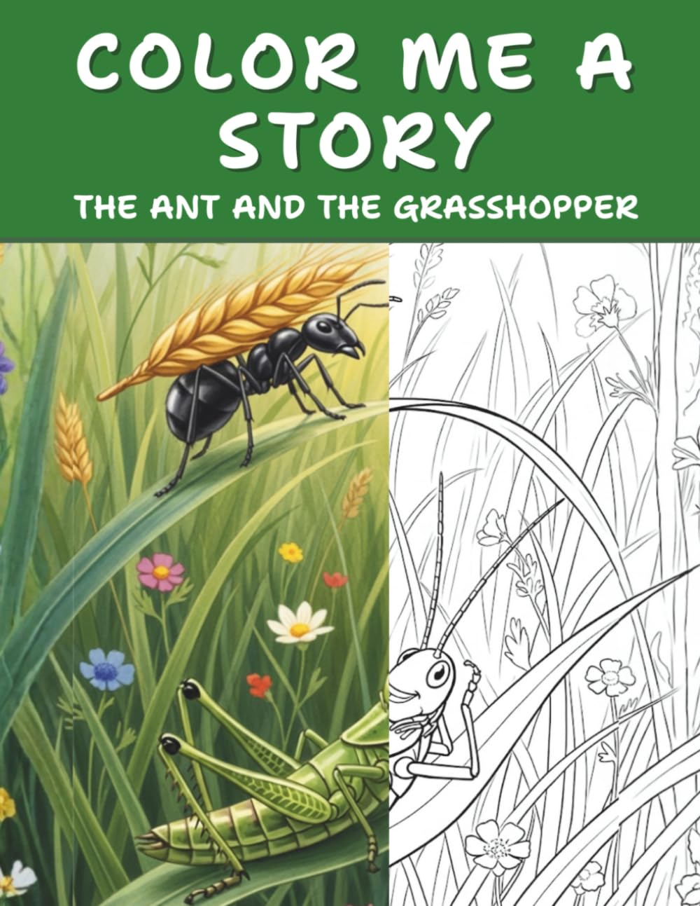 Color Me A Story: The Ant and The Grasshopper