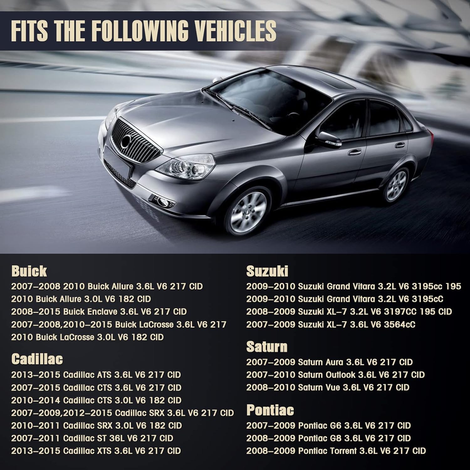 3.6 Timing Chain Kit w/Chain Guide Tensioner Sprocket for 2.8L 3.0L 3.6L Chevy Equinox Malibu Traverse GMC Acadia Cadillac CTS SRX Buick Enclave V6 Engine Engine Timing Set Replace # 9-0753S 9-0753sx - Image 2