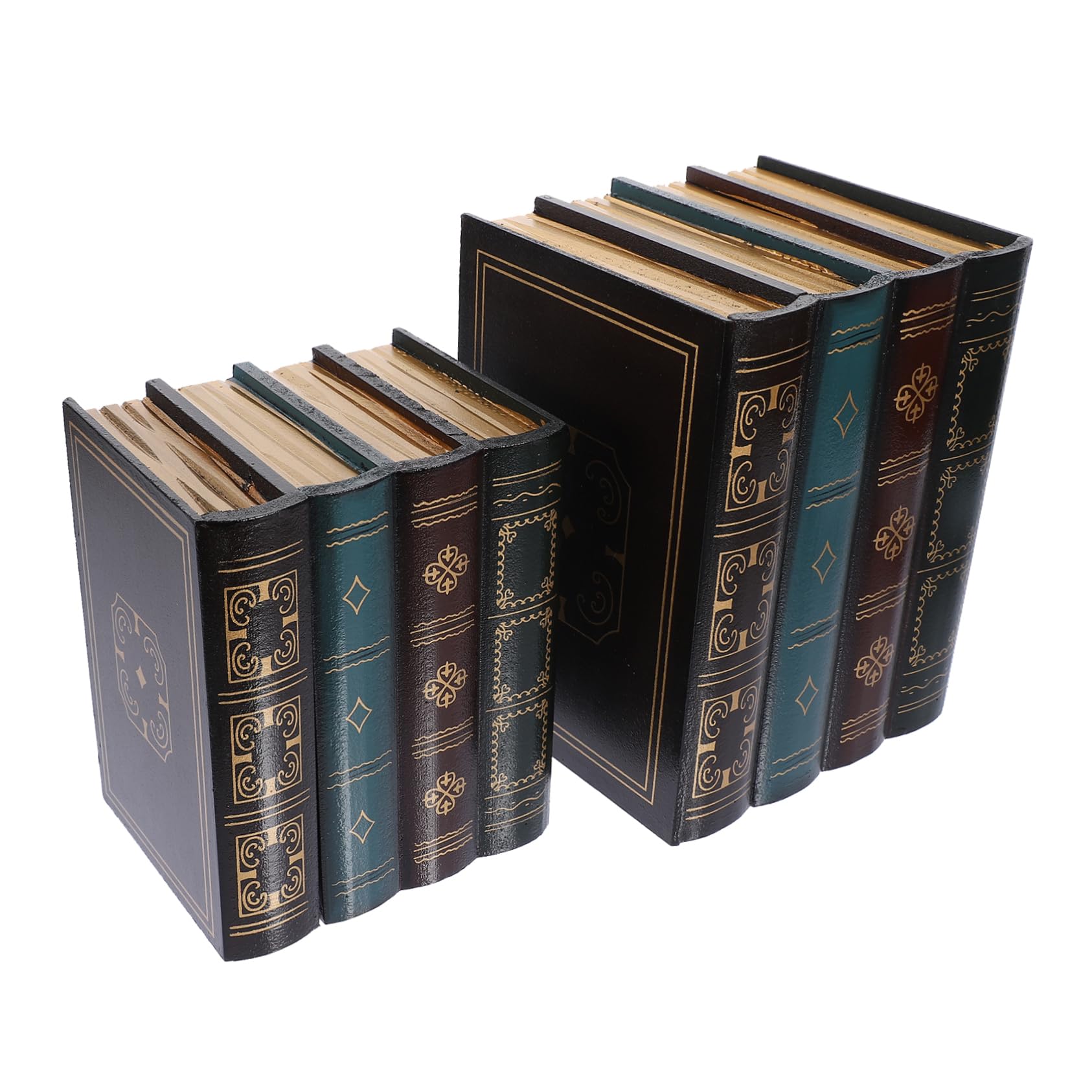 Faux livres en bois decoration interieure cadeau retro créatif