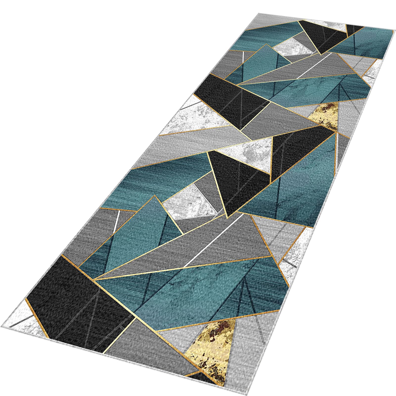 Carpet Runner Rugs for Hallway Non Slip Hall Runner Machine Washable Kitchen Laundry Room Long Area Rug Door Mat Runner for Hallway Entryway Kitchen Stair Bedroom Living Room Floor Rugs 40 x 120 cm