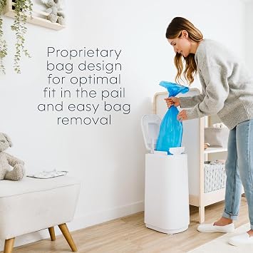 Diaper Genie Easy Roll Refill | 30 Bags Per Refill | Holds Up to 1410 Newborn Diapers | Odor Control | Diaper Pail Refill Bags | Fits Diaper Genie Signature & Platinum Pails