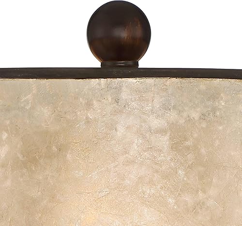 Miniatura 3 de Franklin Iron Works Naomi - Juego de 2 lámparas de mesa de 25 pulgadas de alto, estilo rústico y moderno, acabado de bronce envejecido, color