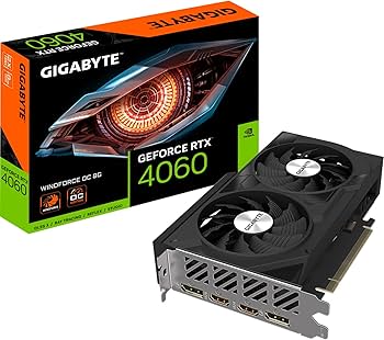 Amazon.com: GIGABYTE Nvidia GeForce RTX 4060 WF2OC-8GD 8GB