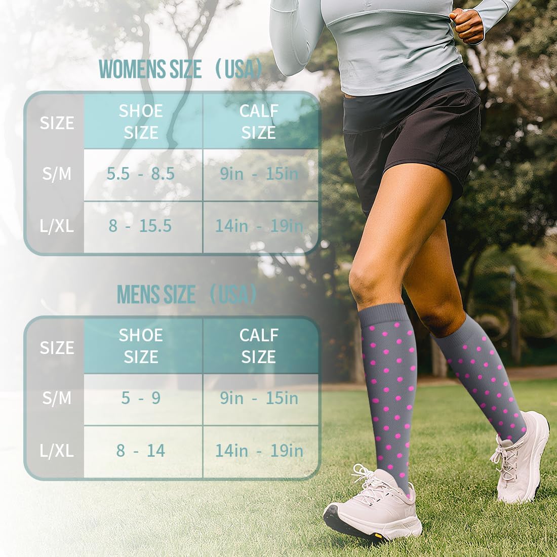 Copper Compression Socks for Women and Men(6 Pairs)-Best Support for Running, Athletic, Nursing, Travel - Image 7