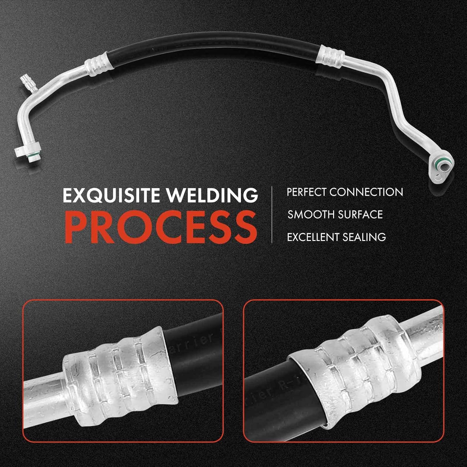A-Premium A/C Suction Line Hose Assembly Compatible with Kia Sorento 2007-2009 3.3L 3.8L, Compressor to Evap