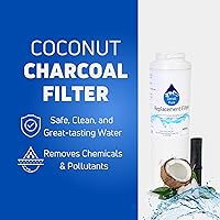 Vista 4 de Paquete de 2 filtros de agua de repuesto para refrigerador Whirlpool GI5SVAXVL00, compatible con el cartucho de filtro de agua para refrigerador