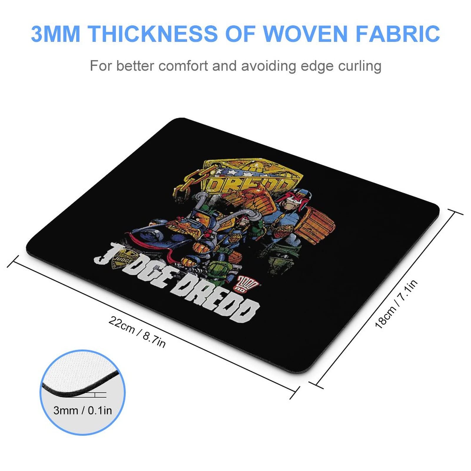 Amazon.co.jp: マウスパッド Judge Dredd ジャッジ・ドレッド (2) 大型  