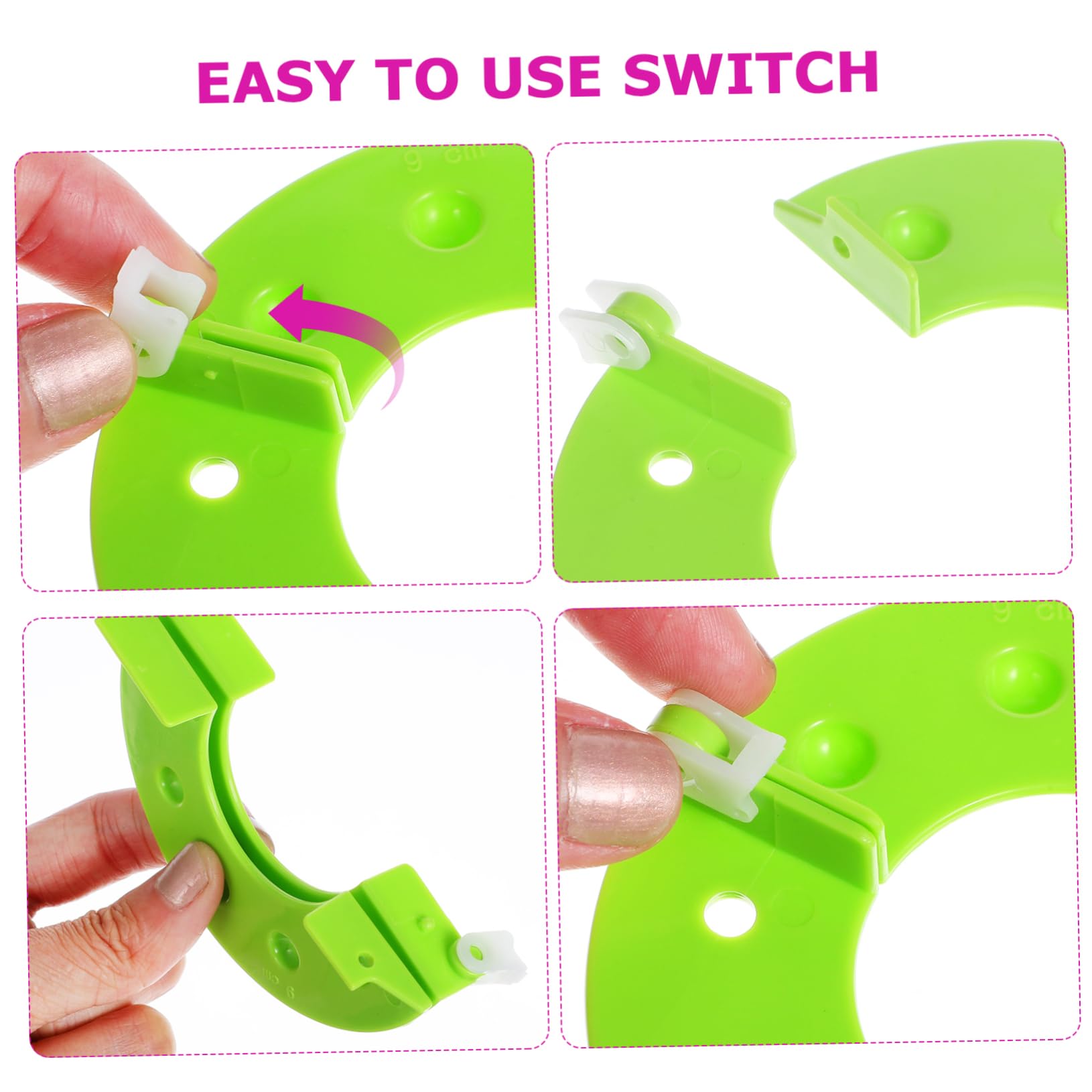 jojofuny 3 Sätze Teiliges Pompon Maker Praktische Bastelwerkzeuge Für Erwachsene DIY Pompon Herstellung Für Projekte Und Handarbeiten 8 Stücke * 3