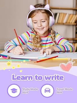 teknosepetim Cat's Paw سماعة بلوتوث عالية الجودة فوق الأذن سماعة رأس لاسلكية للإناث من Cat مع ميكروفون + AUX Gift