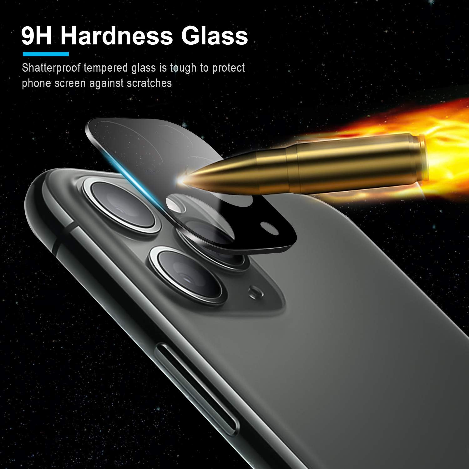 (4 Pack) OTAO Camera Lens Protector for iPhone 11 Pro/iPhone 11 Pro Max,Anti-Scratch HD Clear Camera Protector