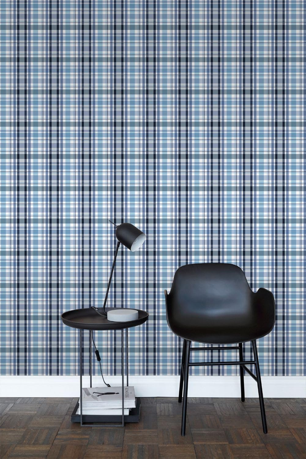 ESTAhome tapeta romby niebieski 53 cm x 10.05 m