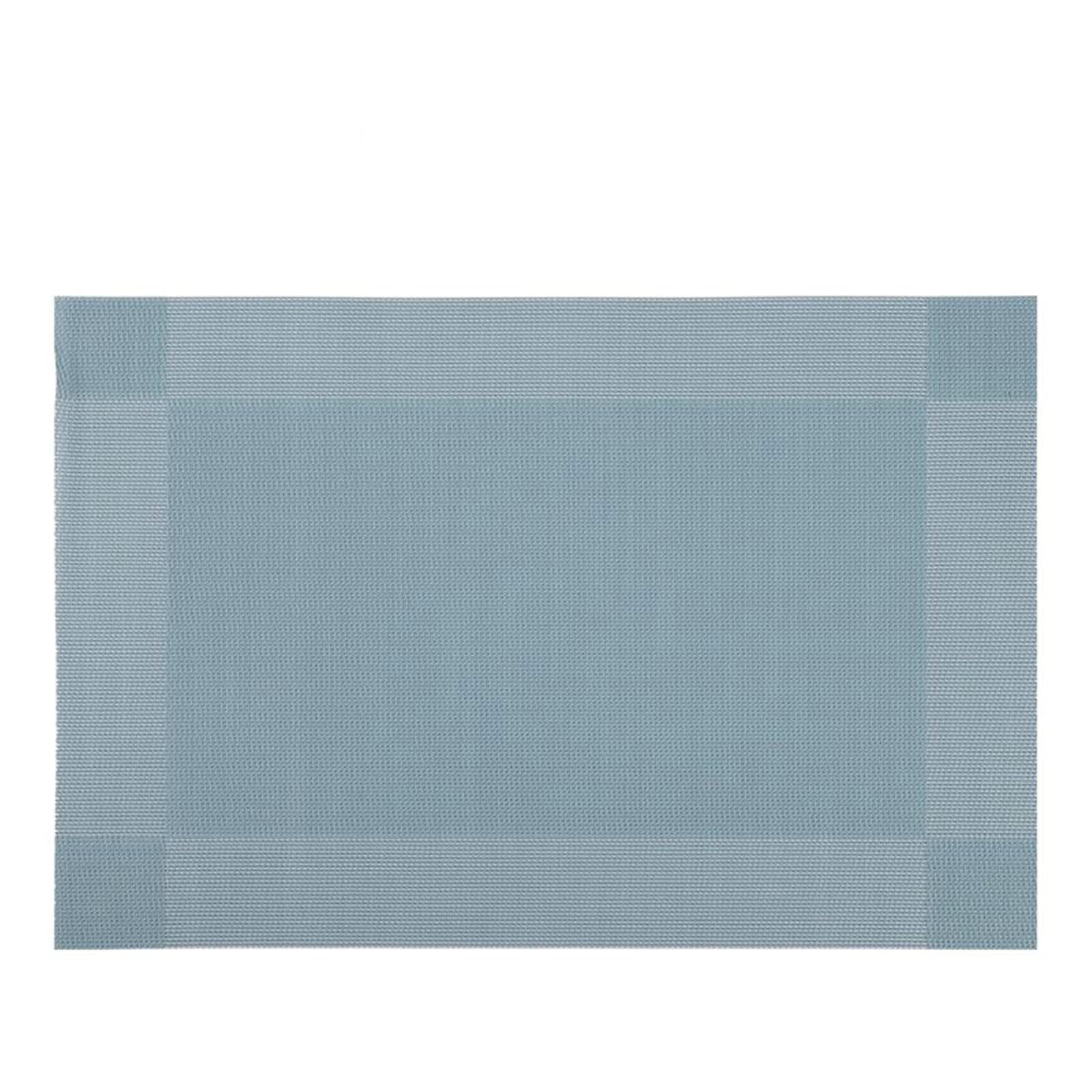 Lote de 10 manteles individuales redondos azules 45 x 30 cm, con diseño de celosía de PVC