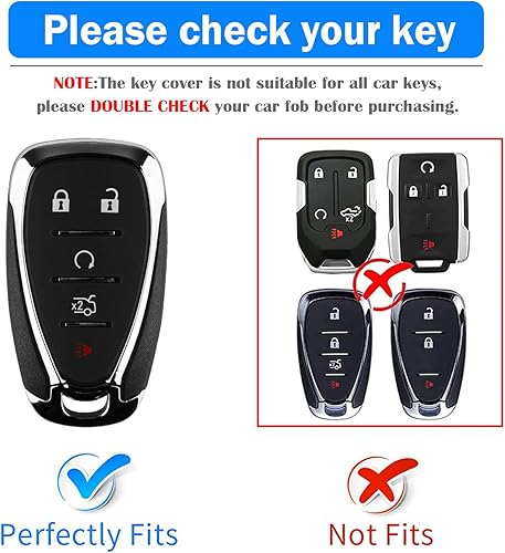 Miniatura 2 de XIYANG TRADE para funda de llavero de Chevy con llavero, funda de llave de TPU suave con soporte de carcasa completa de protección para Equinox