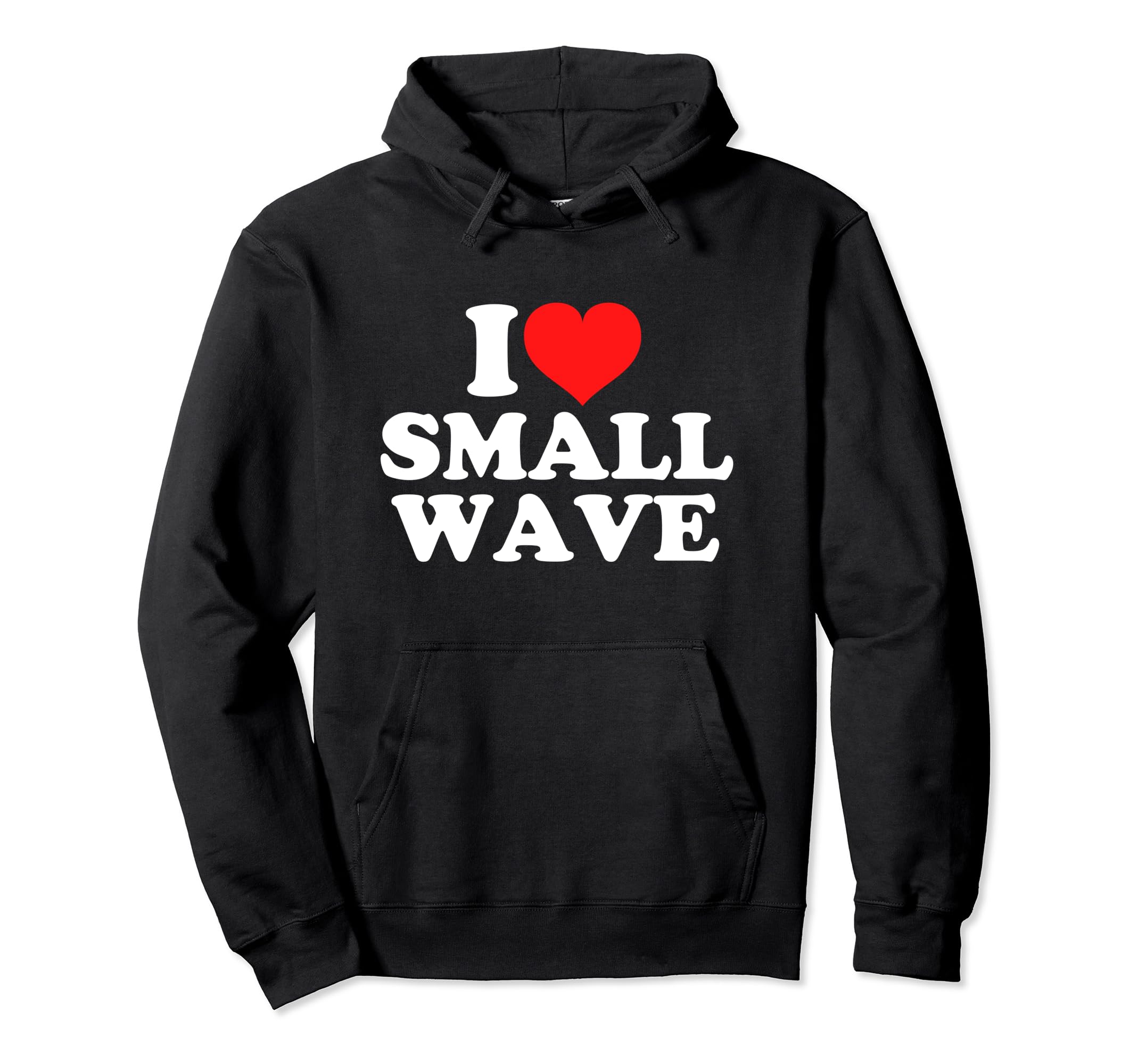 I Love Small Wave Pullover Hoodie