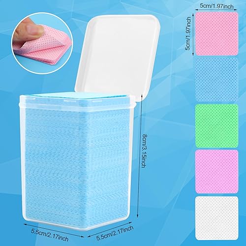 Miniatura 2 de 1000 almohadillas de algodón para uñas, súper absorbentes, suaves, no tejidas, pegamento para pestañas, deshumidificador de esmalte de uñas para