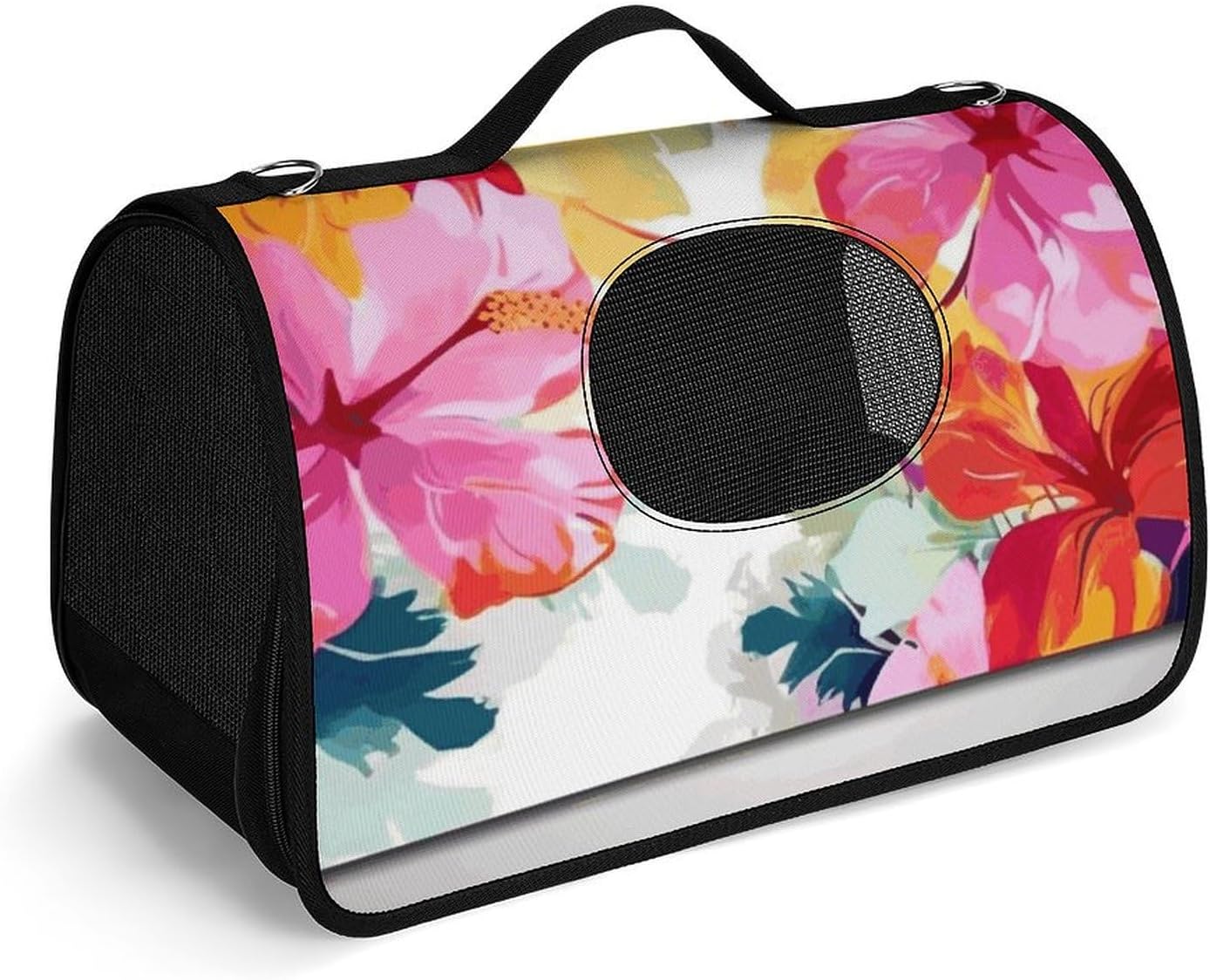 Pet Handbags, Hawaiian Flower Print Printed Pet Handbags,folding Pet Bags,new Pet Handbags,universal Pet Handbags, 45X26X23.5cm