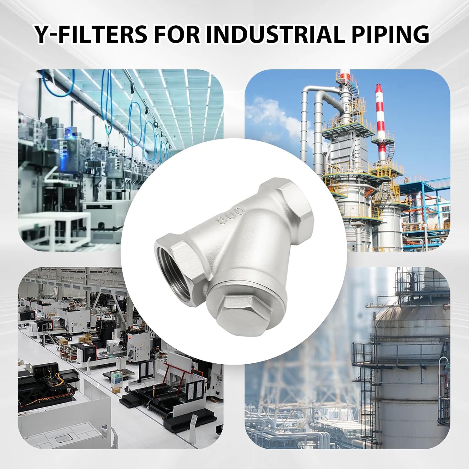 Industrial Heavy Duty 1 inch (DN25) Y-Strainer Valve