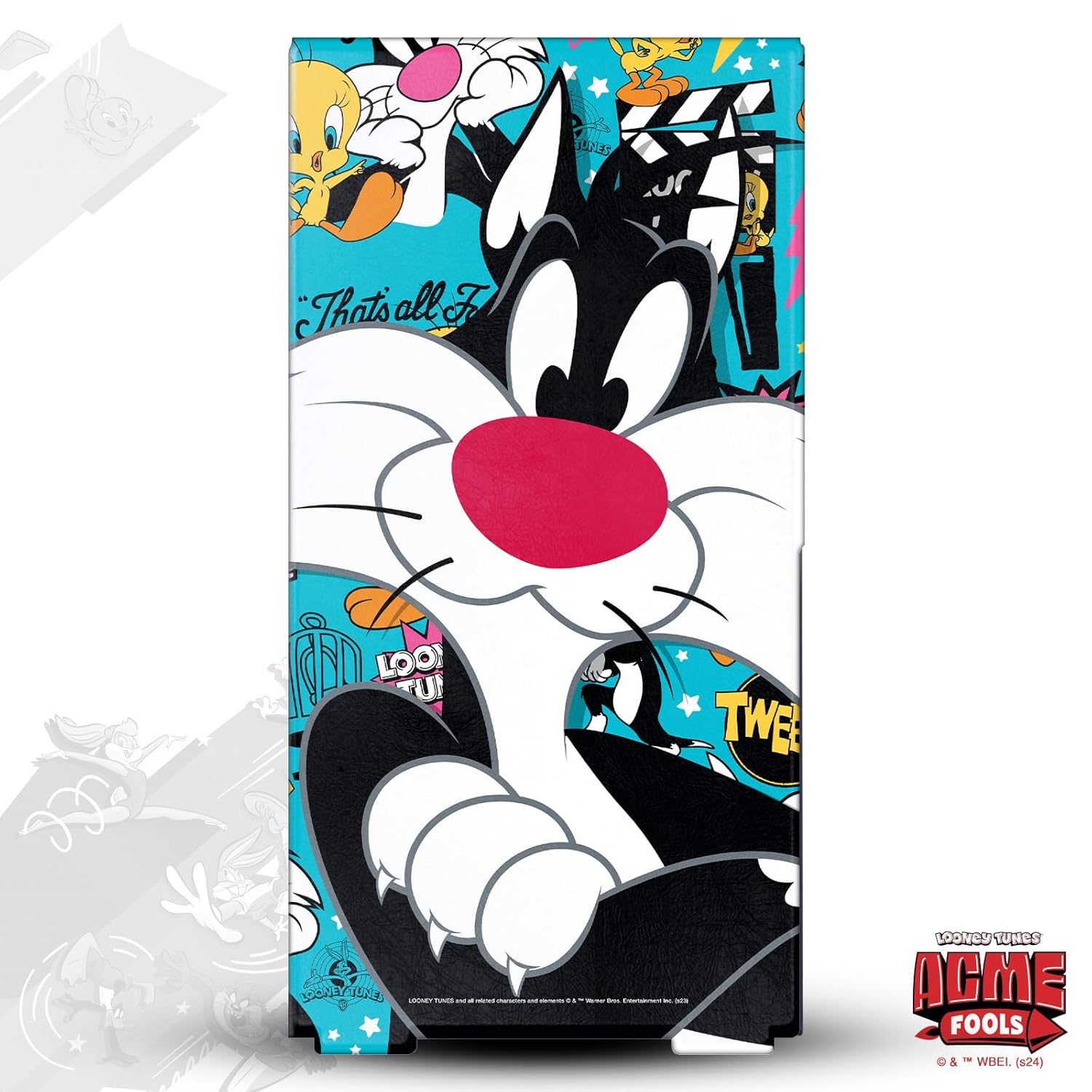 Head Case Designs Officially Licensed Looney Tunes Sylvester The Cat Graphics and Characters Game Console Wrap and Game Controller Skin Bundle Compatible With Xbox Series X