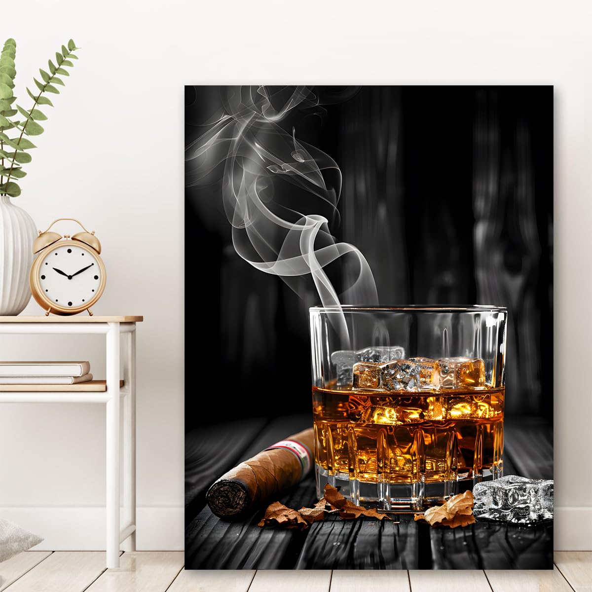 Cuadro Lienzo Cocina Arte en Vidrio Caballero 75x100cm