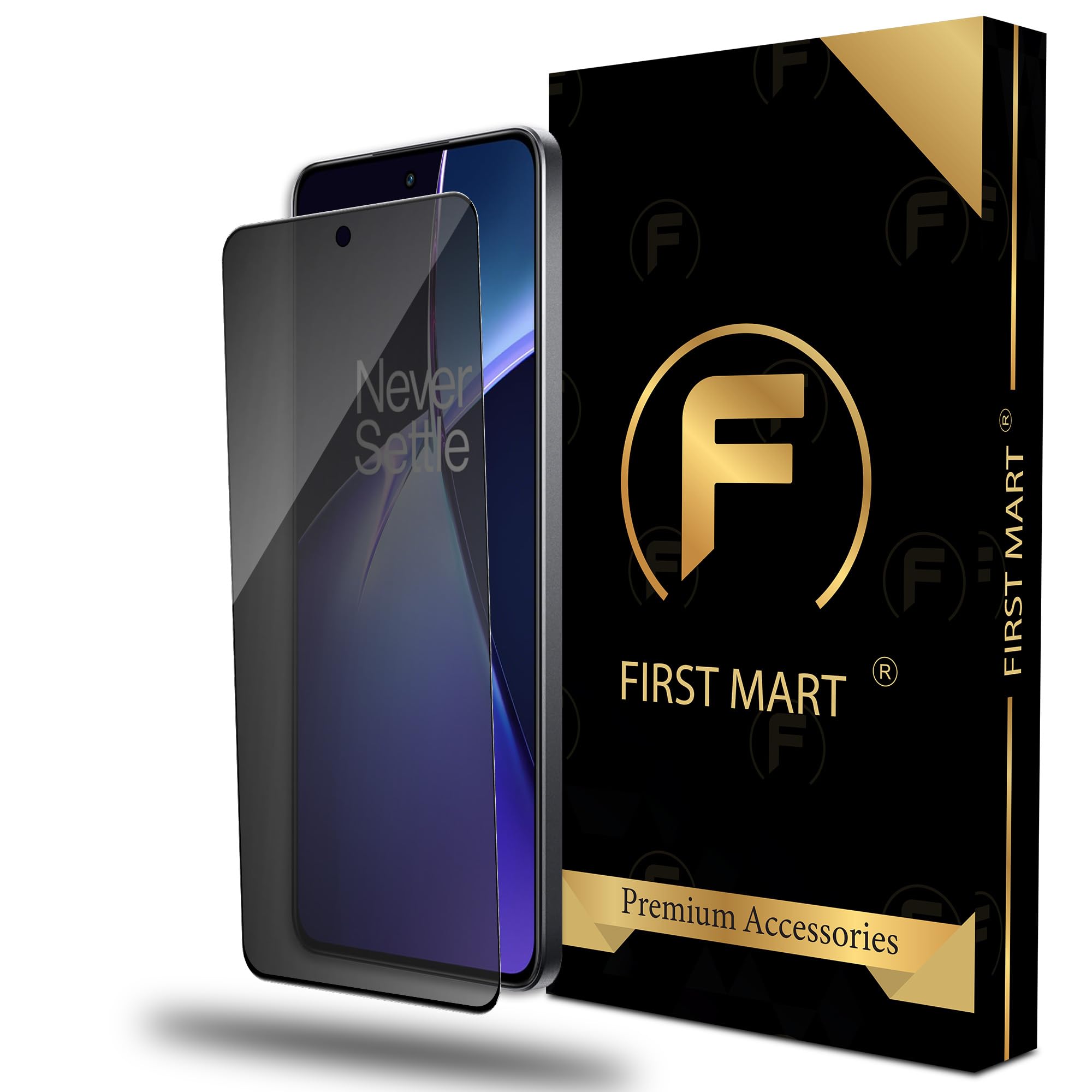 FIRST MART Military-Grade Privacy Tempered Glass Screen Protector for OnePlus Nord CE 4 and Nord CE 3 (6.7 Inch) With Edge to Edge Screen Coverage and Easy Installation Kit | Anti Spy Protection-image-30