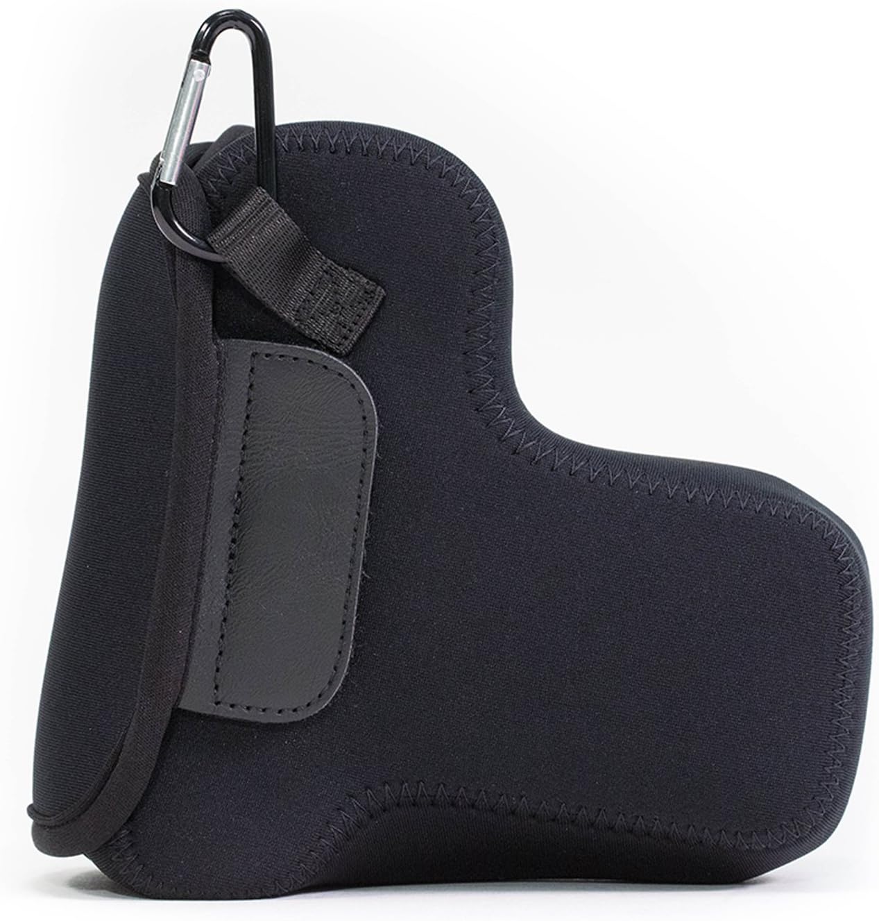 MegaGear ''Ultra Light'' Neoprene Camera Case Bag with Carabiner for Panasonic Lumix DMC-GX8 GX 8 with 14-140mm Digital Camera (Black) (MG656)