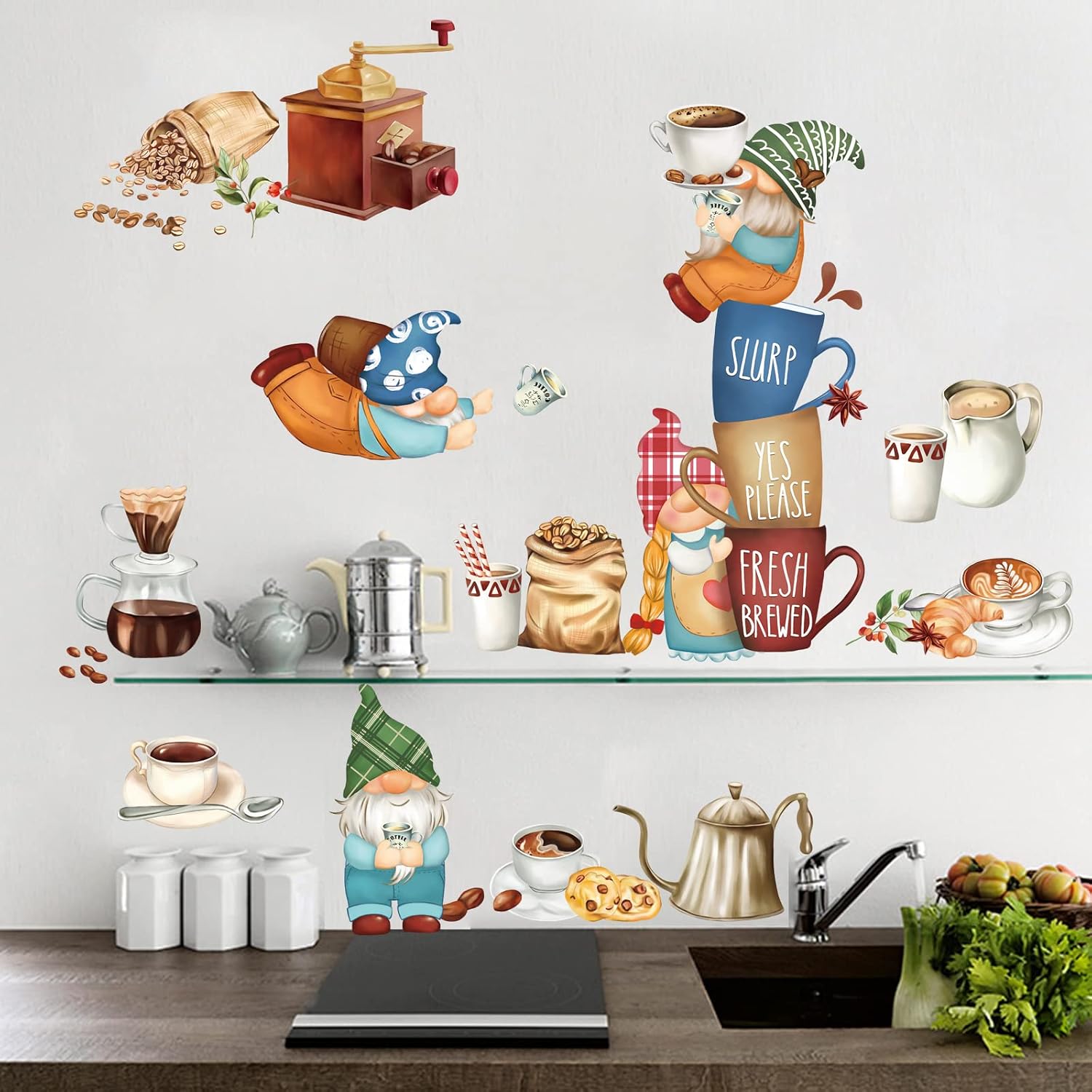 Adesivi murali per cucina e caffè Adesivi murali ... - Leroy Merlin