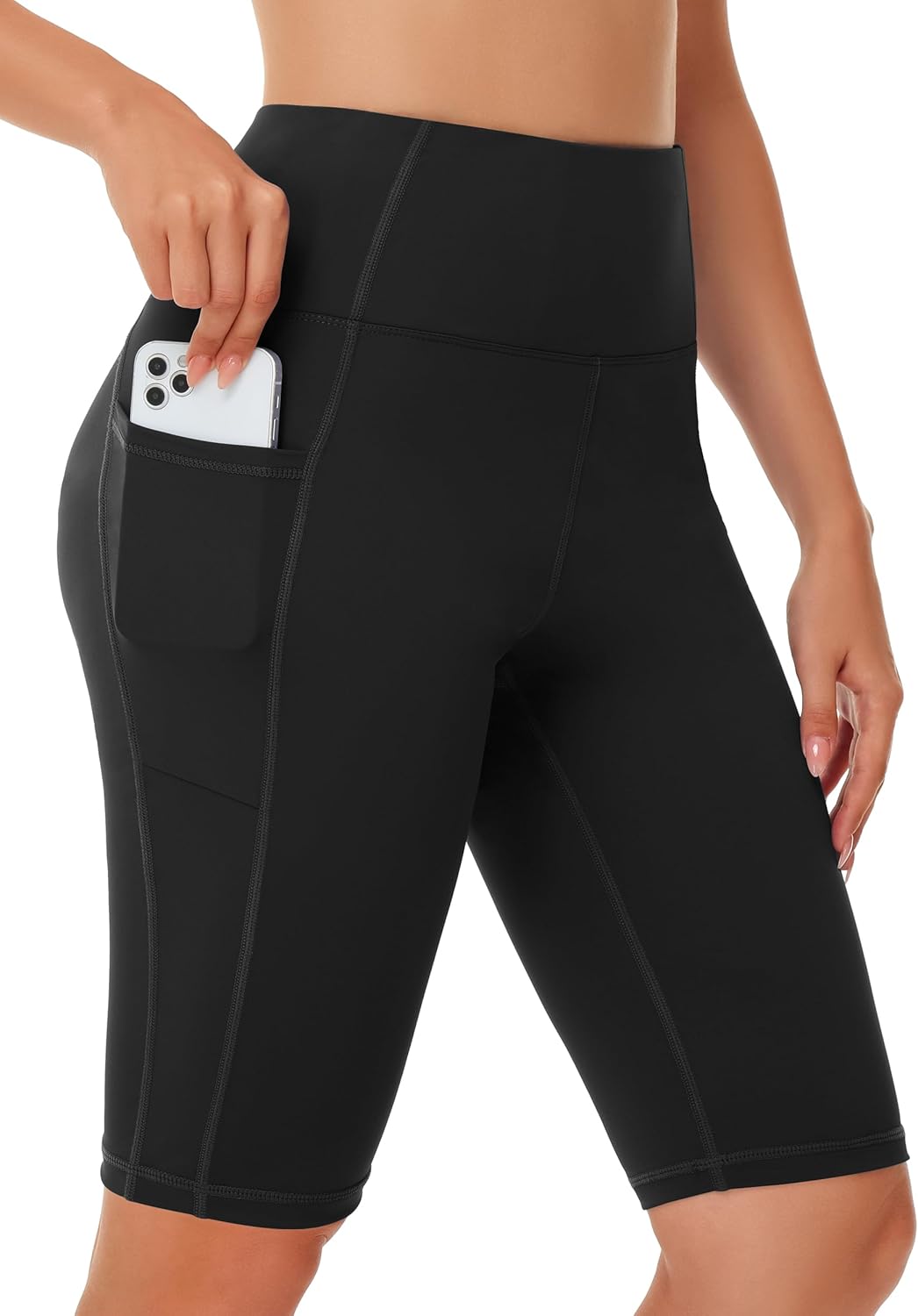 Women's High Waisted Long Swim Shorts - 5''/7''/9''/12" Tummy Control Swim Board Capris Bottoms Swimwear with Liner - Image 2