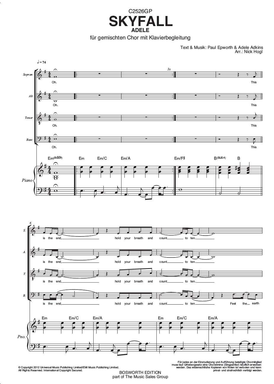Die Prinzen: Audi Victoria (SATB Choir)