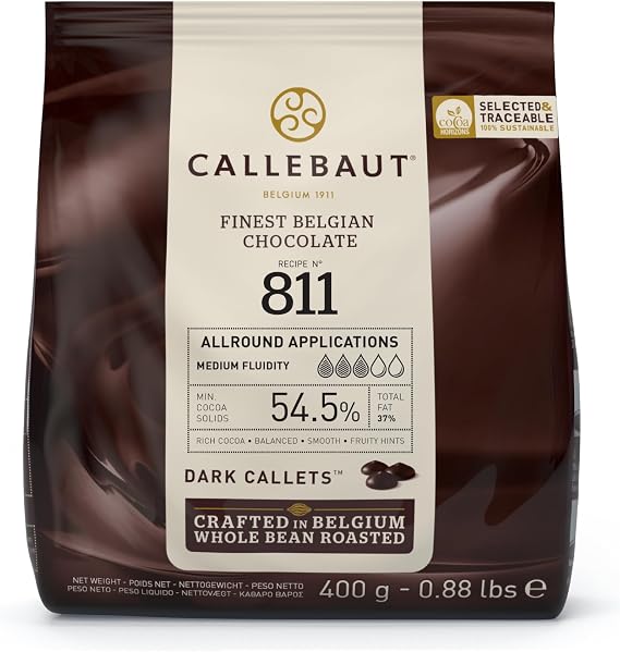 Callebaut Bitter Drop Chocolate 811-400 Gr