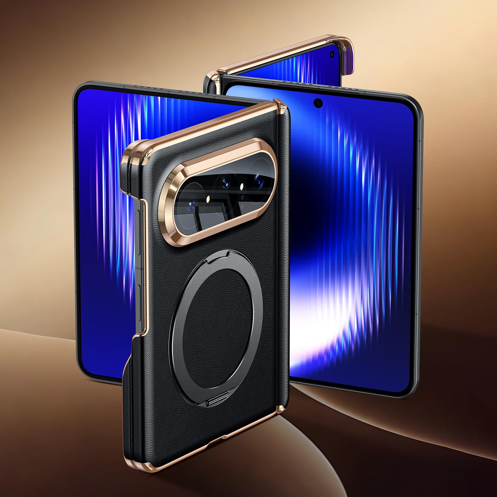 Pokrowiec na Huawei Pura X Max, luksusowa podpórka z prawdziwej skóry, etui na tył telefonu, ochrona przed upadkiem, smukła obudowa, biała, pura X Max