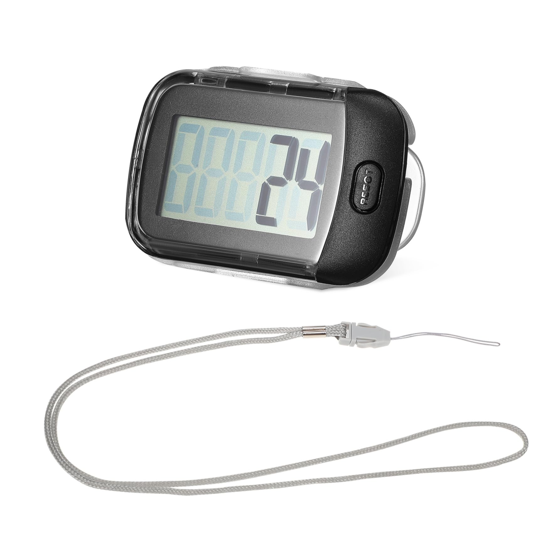 UKCOCO Podomètre Portable Clip Podomètre Compact pour Course Extérieur pour Seniors