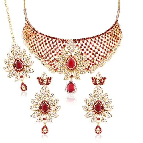 Buy I Jewels Gold Plated Necklace Set 